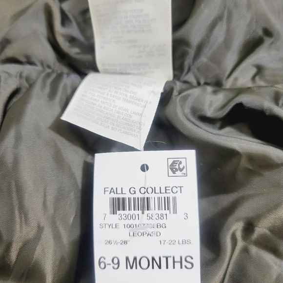 Nwt First Impression animal print fur vest.6-9M - Picture 3 of 5